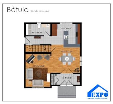 Plan du modèle Bétula
