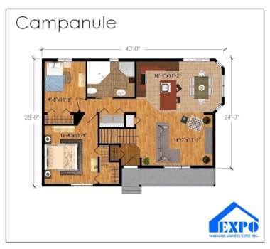 Plan du modèle Campanule