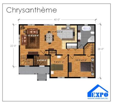 Plan du modèle Chrysanthème