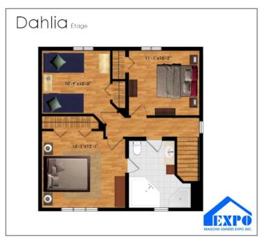 Plan du modèle Dahlia