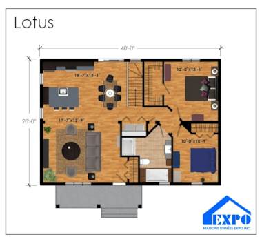 Plan du modèle Lotus