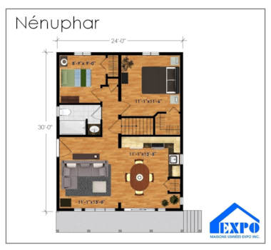 Plan du modèle Nénuphar
