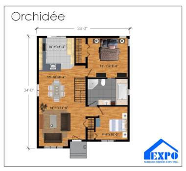 Plan du modèle Orchidée