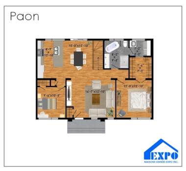 Plan du modèle Paon