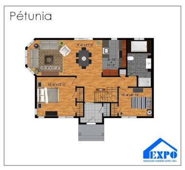 Plan du modèle Pétunia